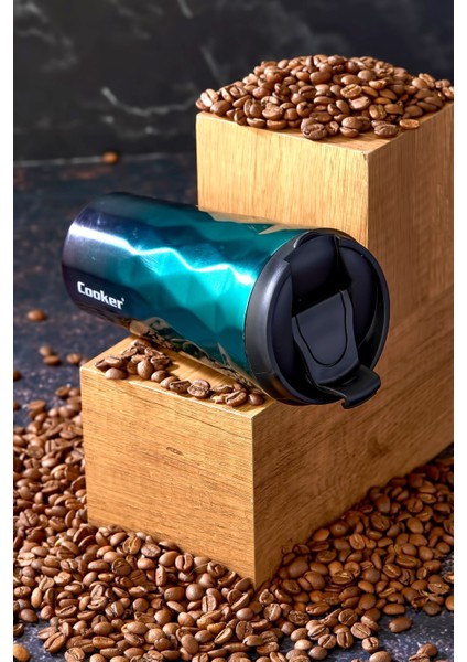 Yeni 0,35 ml Paslanmaz Çelik 350 ml Termos Çay Kahve Piknik Kamp Outdoor Ofis Otel Kafe Okul