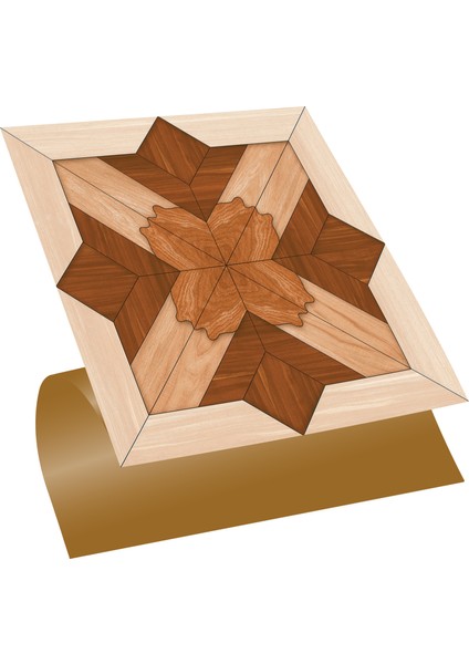 Kendinden Yapışkanlı Ahşap 002 Desenli Pvc Karo 30X30 cm (4 Adet) 0,36 M2
