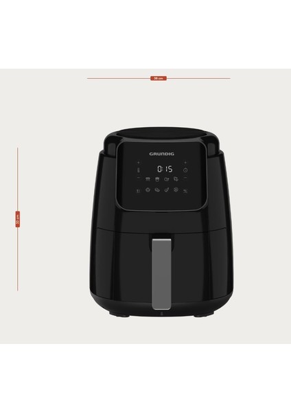 Fra 4335S Az Yağlı Pişirici Siyah Airfryer