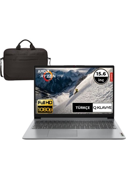 Ideapad Amd Ryzen 7 5700U 8gb Ram 256GB SSD 15.6'' Full Hd Freedos Notebook Taşınabilir Bilgisayar 82R4006FTR256 Çanta Hediyeli