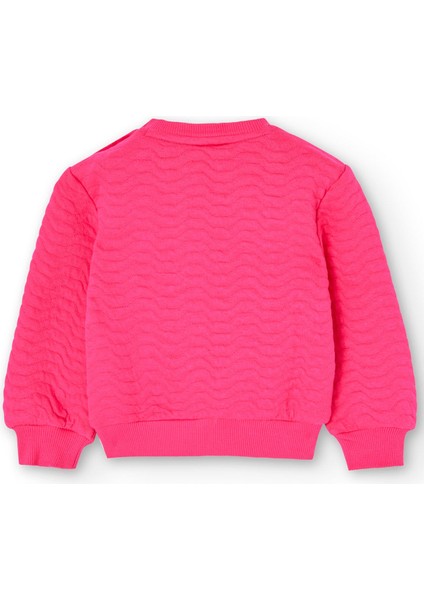 Kız Çocuk Sweatshirt Koyu Pembe