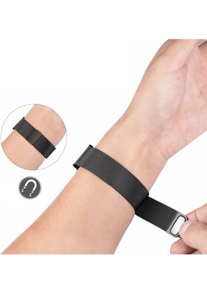 Amazfit Gts 4 Mini Için Manyetik Metal Kordon Kayış - KY14 indirimleri