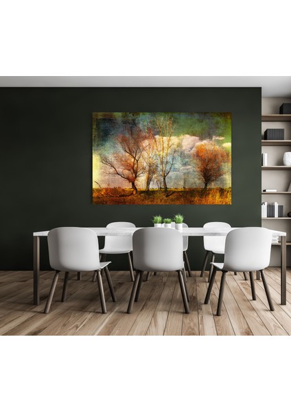 Sonbahar Ağaç Kanvas Tablo D21 modelleri