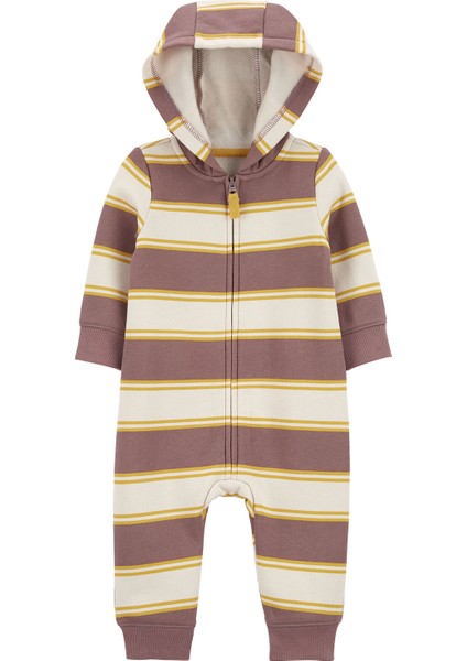 Erkek Bebek Kapüşonlu Tulum