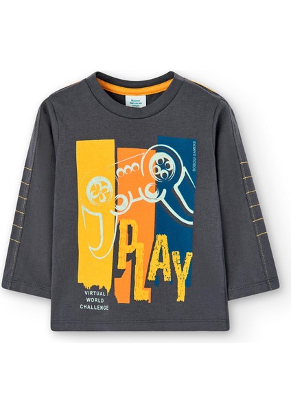 Erkek Çocuk Tshirt Antrasit