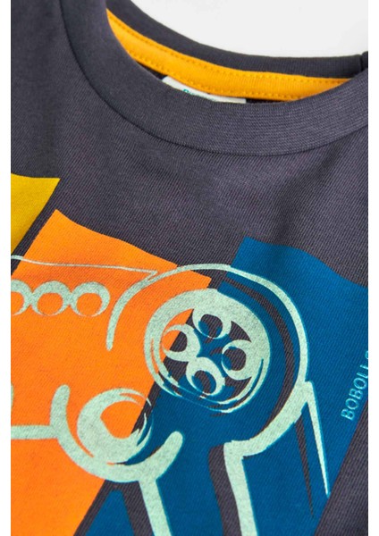 Erkek Çocuk Tshirt Antrasit modelleri