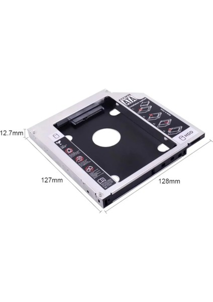 12.7mm Sata HDD Harddisk Caddy Kızak Kutu Laptop SSD Notebook