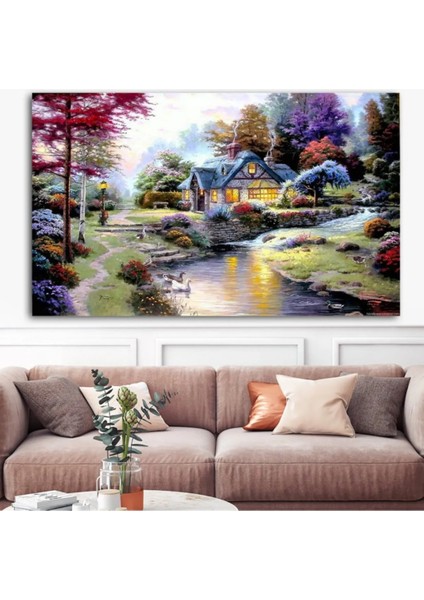 Huzurlu Ev Kanvas Tablo DR0117