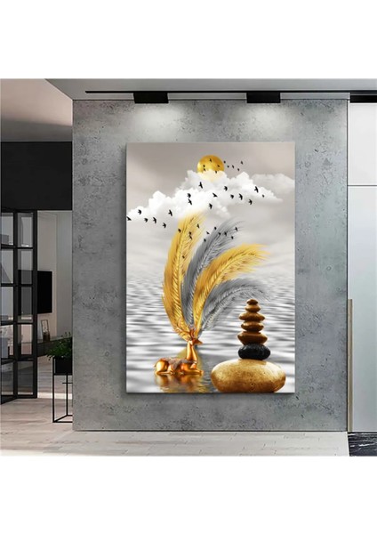 Tüy Denge Geyik Kanvas Tablo DR0121
