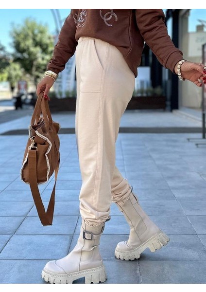 5045 Eşofman Altı Bej