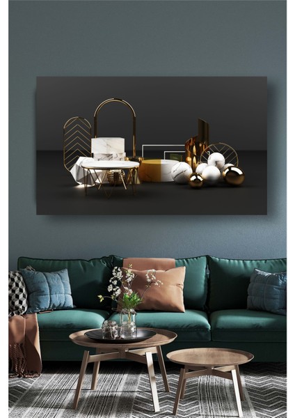 Gold Dekoratif Kanvas Tablo K15 modelleri