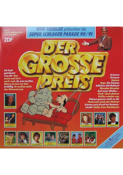 Ali The Stereo Der Grosse Preis • Wim Thoelke Präsentiert Die Deutsche Schlager Parade 90/91 Vinly Plak Ali The Stereo