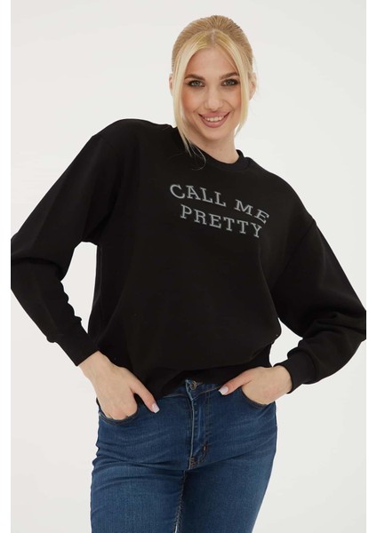 Fashıon Frıends Baskılı Kadın Sweat 23K0178K1