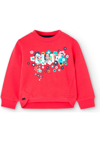 Kız Çocuk Sweatshirt Kırmızı