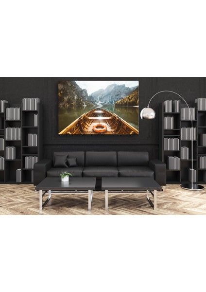 Dağ ve Deniz Manzaralı Kanvas Tablo D29