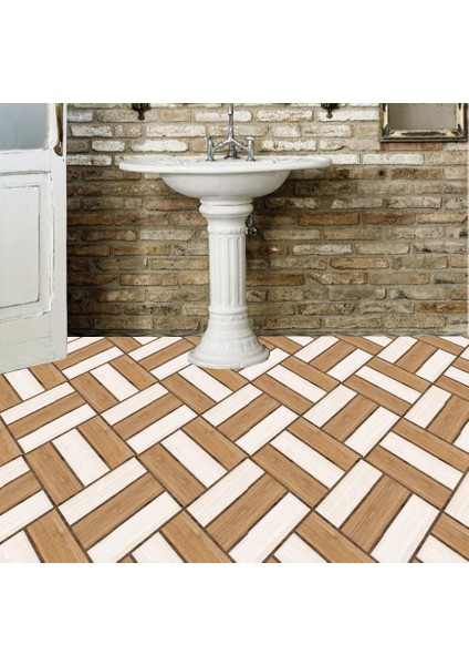 Kendinden Yapışkanlı Ahşap 013 Desenli Pvc Karo 30X30 cm (4 Adet) 0,36 M2
