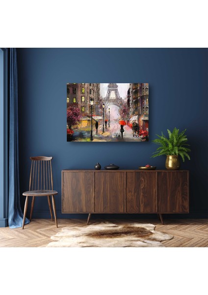 Paris Eyfel Kulesi Yağlı Boya Görünümlü Doğa Manzaralı Kanvas Tablo D13 fiyatları