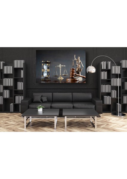 Kum Saati ve Terazi Kanvas Tablo K24 fiyatları