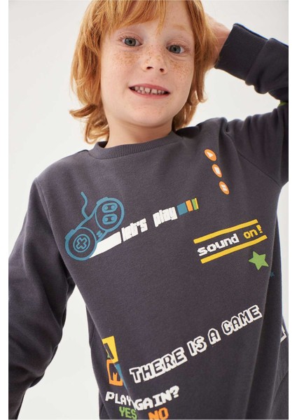 Erkek Çocuk Sweatshirt Antrasit