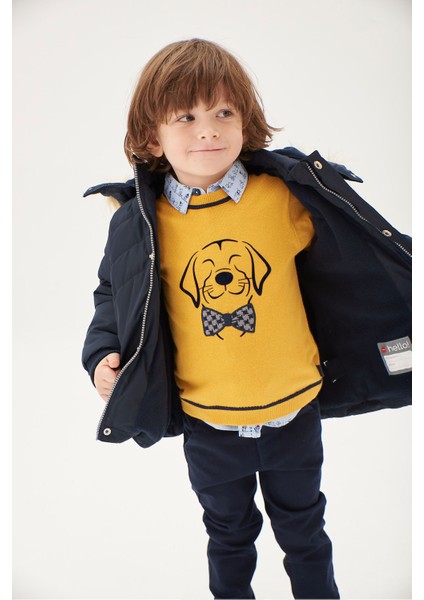 Erkek Çocuk Mont Lacivert modelleri