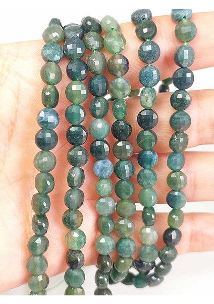 Akik Taşı Yassı Faset Kesim Yarım Dizi 6X4MM (42835) (18CM Uzunluğundadır) fiyatları