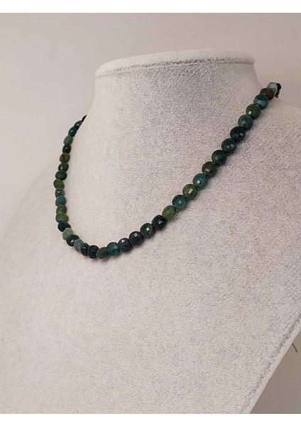 Akik Taşı Yassı Faset Kesim Kolye 6X4MM (Sabit Klipsli) (42835) fiyatları