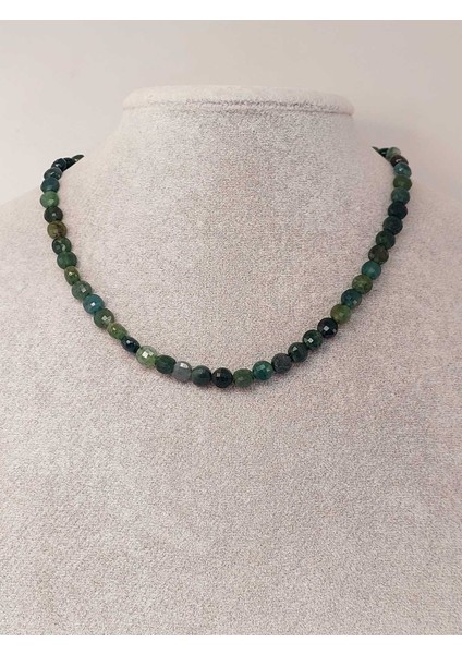 Akik Taşı Yassı Faset Kesim Kolye 6X4MM (Sabit Klipsli) (42835) modelleri