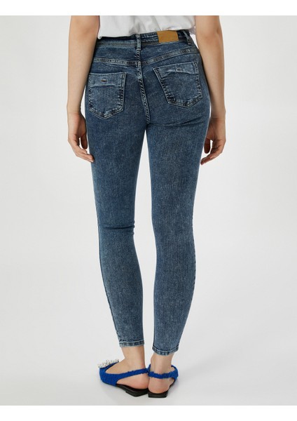 Yüksek Bel Kot Pantolon Dar Paça - Carmen Jeans