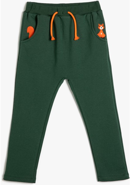 4Wmb40088Tk 854 Haki Erkek Bebe Pamuk Jersey Eşofman Alt