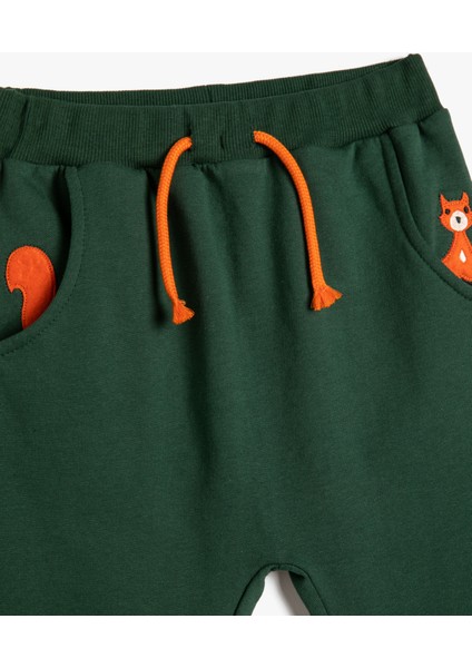 4Wmb40088Tk 854 Haki Erkek Bebe Pamuk Jersey Eşofman Alt modelleri