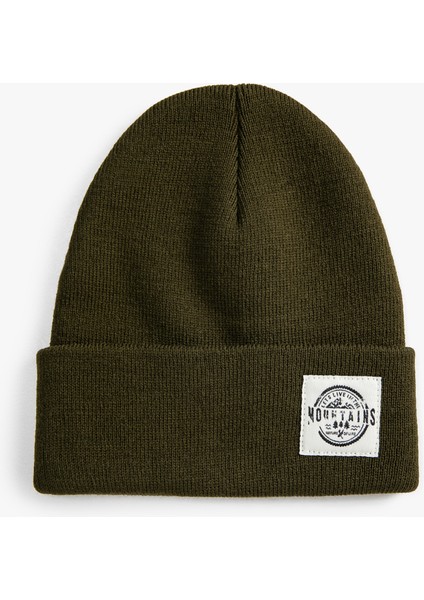 Basic Örgü Bere Etiket Detaylı