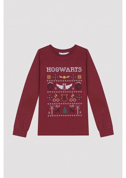 Unisex Lic Hogwarts Fam Uzun Kollu Pijama Takımı