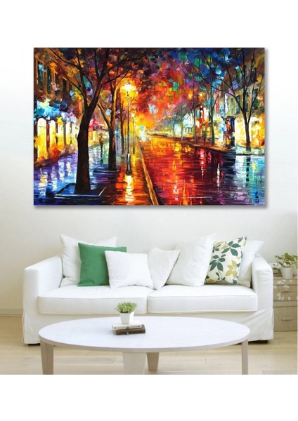 Işıltılı Sokak Duvar Kanvas Tablo ART00259
