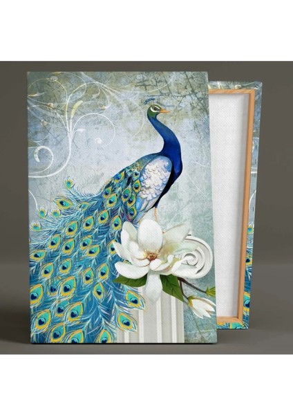 Kabartma 3D Görünümlü Tavus Kuşu Kanvas Tablo ART00111 fiyatları