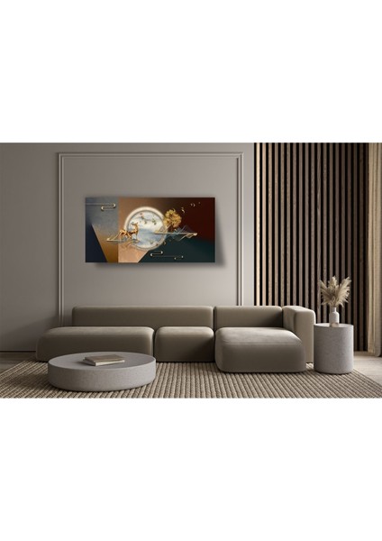 Altın Geyik Kanvas Tablo