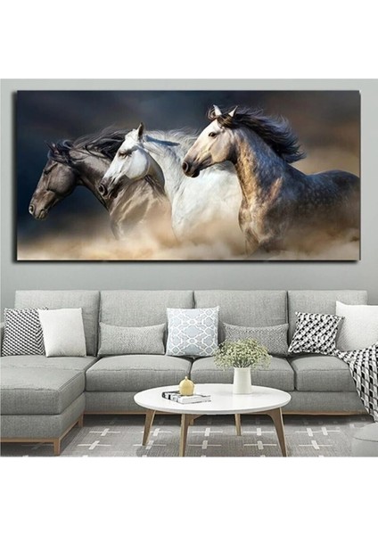 At Resimli Dekorasyon Kanvas Tablo AR037