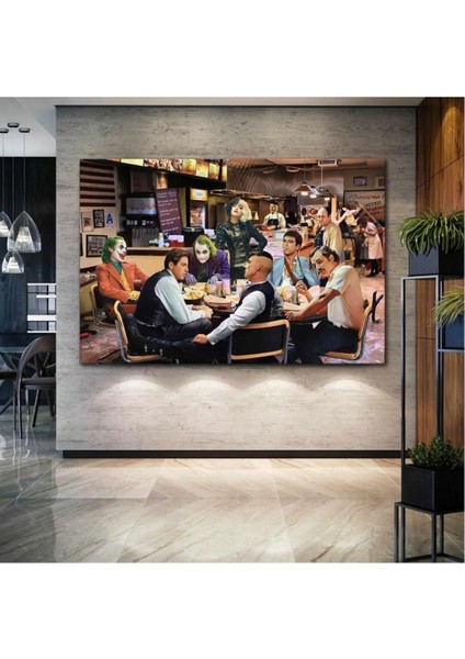 Kötüler Mafya Masası Joker Paplo Breaking Bad Kanvas Tablo ART00155