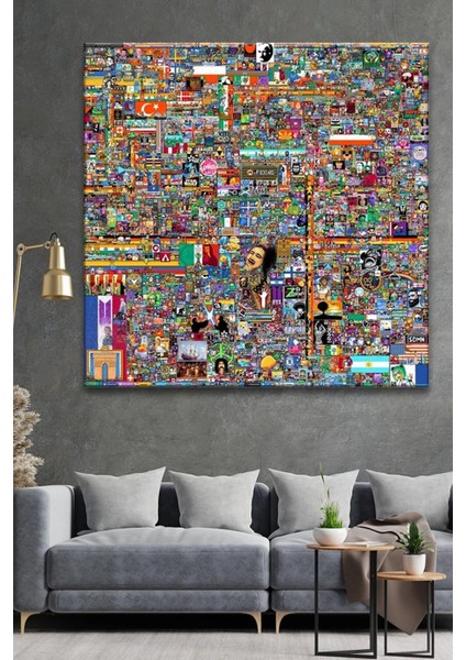 Place Pixel Art Kanvas Tablo ART00215