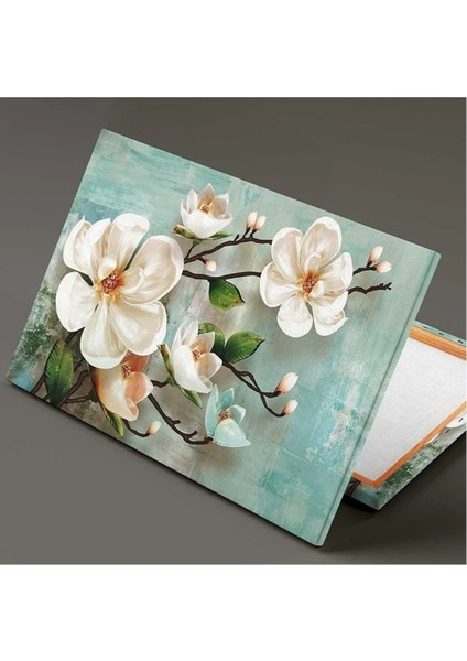 Dekoratif Inci Çiçek Yağlı Boya Efektli Modern Kanvas Tablo ART00180 fiyatları