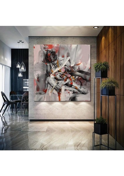 Soyut Kadın Nü Yağlı Boya Efektli Woman Art Kanvas Tablo ART00100