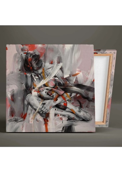 Soyut Kadın Nü Yağlı Boya Efektli Woman Art Kanvas Tablo ART00100 fiyatları