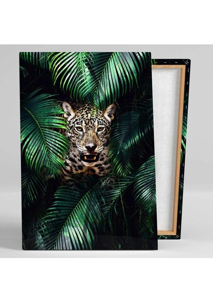 Leopar Doğa Orman Yeşillik Manzara Kanvas Tablo ART0048 fiyatları