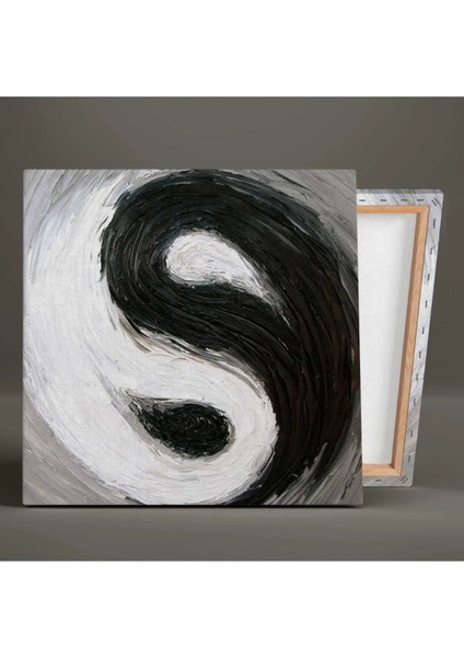 Siyah Beyaz Ying Yang Sembolü Art Kanvas Tablo ART00129 fiyatları