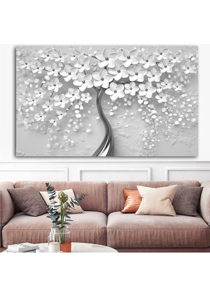 Altın Gövdeli Ağaç Kanvas Tablo AR085