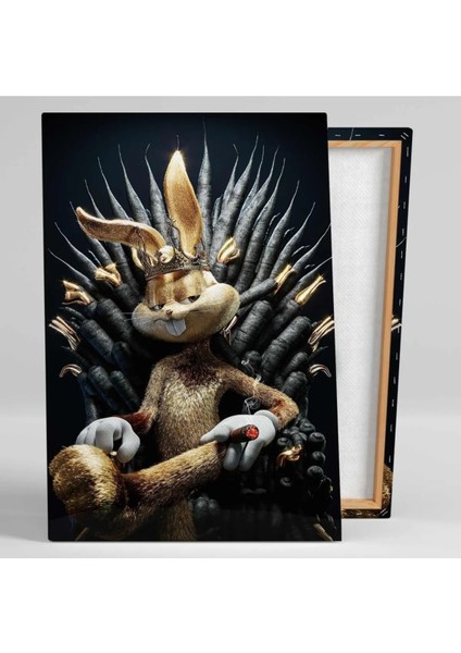 Altın Taçlı Bugs Bunny Kanvas Tablo ART0085 fiyatları
