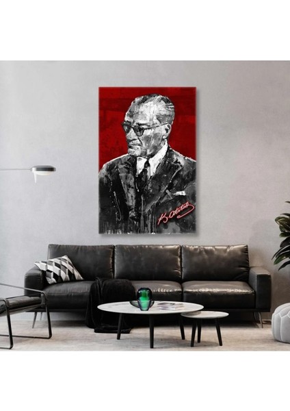 Mustafa Kemal Atatürk Imzası Kanvas Tablo ART00145