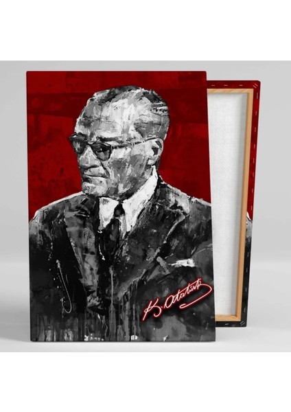 Mustafa Kemal Atatürk Imzası Kanvas Tablo ART00145 fiyatları