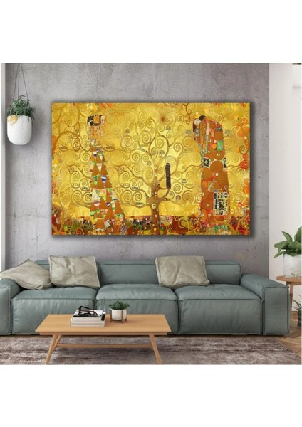 Ressam Gustav Klimt Hayat Ağacı Kanvas Tablo ART00120