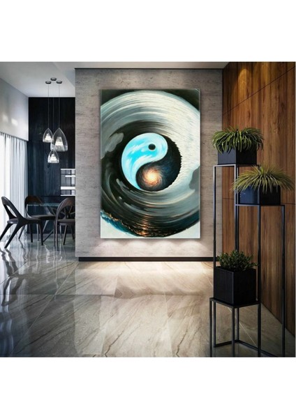 Ying Yang Hava Su Denge Kanvas Tablo ART0033