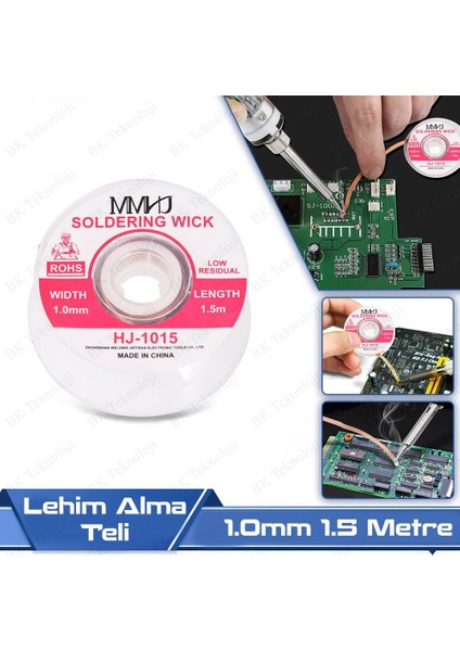 Lehim Alma Temizleme Teli 1.0Mm 1.5 Metre